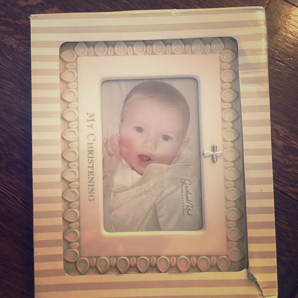 Gorgeous my christening frame.  Brand new in box